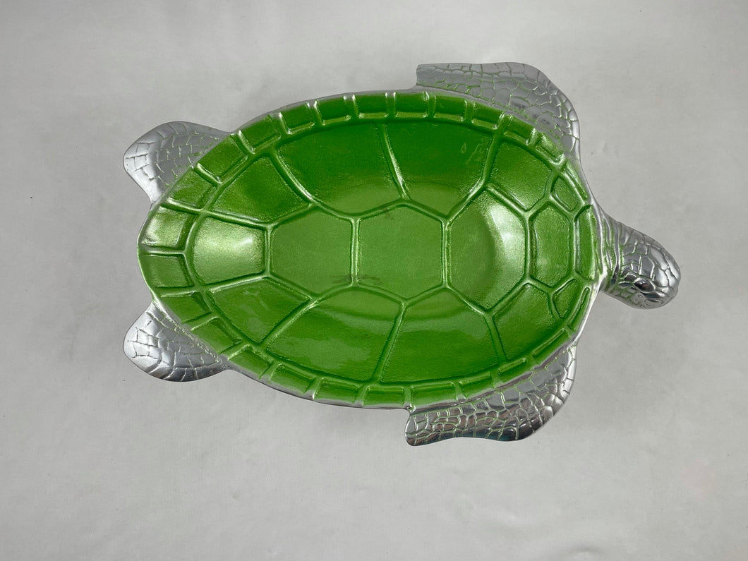 Tortuga Mediana Verde de Pewter / Green Pewter Medium Turtle